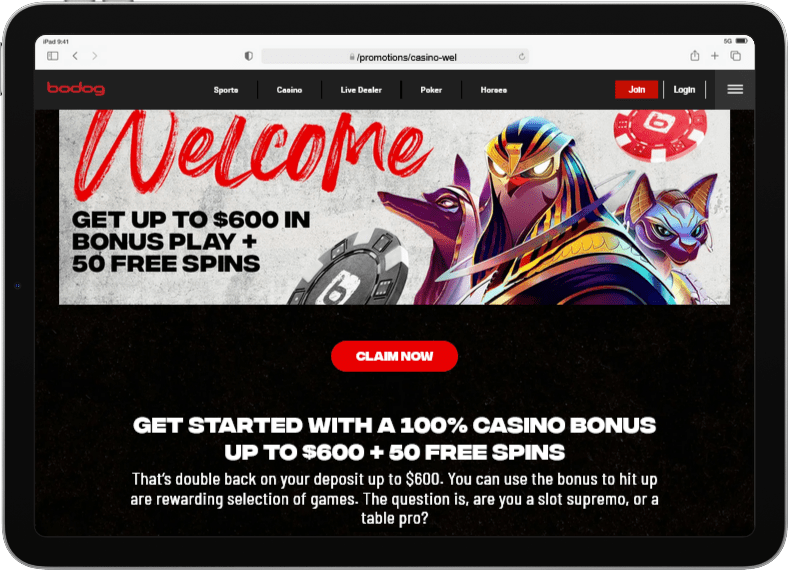 Bodog Casino Canada Welcome Bonus